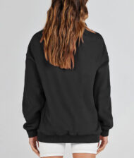 Women's Slit Mock Neck Oversized Sweatshirt (Buy 2 Free Shipping) - Image 17