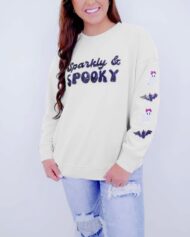 Women's Sparkly & Spooky Sequin Sweatshirt (Buy 2 Free Shipping) - Image 7