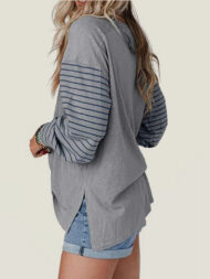 Women's Cute Color Block Long Sleeve Casual Top (Buy 2 Free Shipping) - Image 6