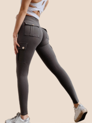 Women's Pocket Sexy Stretch Leggings Fitness Track Pants - Image 2