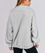 Women's Slit Mock Neck Oversized Sweatshirt (Buy 2 Free Shipping) - Image 5