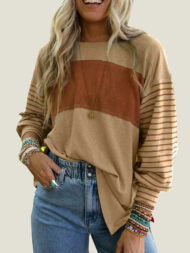 Women's Cute Color Block Long Sleeve Casual Top (Buy 2 Free Shipping) - Image 10
