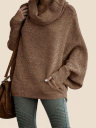 Women's Cowl Neck Pullover Sweaters with Pockets (Buy 2 Free Shipping) - Image 2