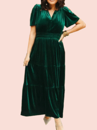 Women's Velvet Tiered Maxi Dress (Buy 2 Free Shipping) - Image 2