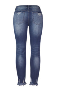 Washed Frayed Fringed Jeans - Image 10