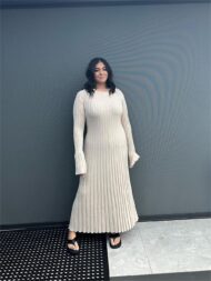 Fall New Sleeved Knit Midi Dress (Buy 2 Free Shipping) - Image 14