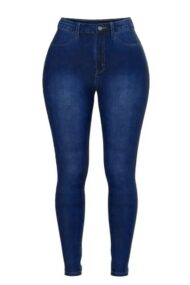 Elastic High Rise Skinny Jeans - Image 11