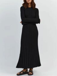 Fall New Sleeved Knit Midi Dress (Buy 2 Free Shipping) - Image 19