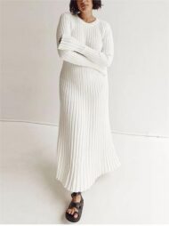 Fall New Sleeved Knit Midi Dress (Buy 2 Free Shipping) - Image 11