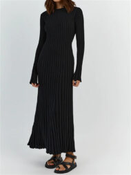 Fall New Sleeved Knit Midi Dress (Buy 2 Free Shipping) - Image 18