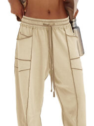 Women's High Waisted Drawstring Wide Leg Baggy Barrel Pants (Buy 2 Free Shipping) - Image 5