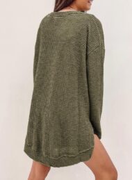 Women's Oversized Waffle Knit Top (Buy 2 Free Shipping) - Image 3