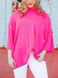 Oversize High Neck Urban Ribbed Tunic (Buy 2 Free Shipping) - Image 11