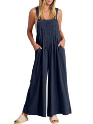 Sleeveless Wide Leg Jumpsuit with Pockets (Buy 2 Free Shipping) - Image 13