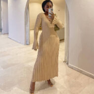 Fall New Sleeved Knit Midi Dress (Buy 2 Free Shipping) - Image 5