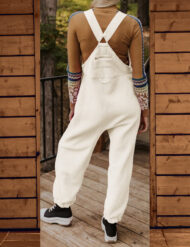 Women's Fleece Warm Overalls Loose Casual Jumpsuits (Buy 2 Free Shipping) - Image 3