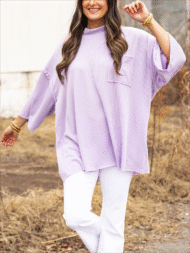 Oversize High Neck Urban Ribbed Tunic (Buy 2 Free Shipping) - Image 18