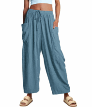 Women‘s Casual Linen Blend Palazzo Pants (Buy 2 Free Shipping) - Image 4