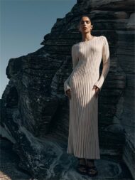 Fall New Sleeved Knit Midi Dress (Buy 2 Free Shipping) - Image 13