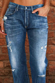 Ripped Low Waist Straight Leg Jeans(Buy 2 Free Shipping) - Image 4