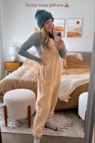 Women's Fleece Warm Overalls Loose Casual Jumpsuits (Buy 2 Free Shipping) - Image 11