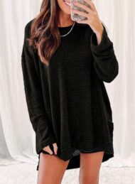 Women's Oversized Waffle Knit Top (Buy 2 Free Shipping) - Image 10
