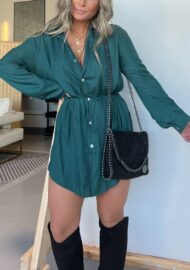 Satin Covered Nights Romper Dress Set (Buy 2 Free Shipping) - Image 7