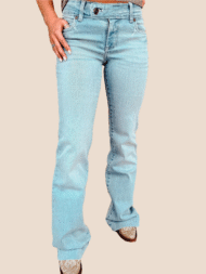 Classic Low Waist Flare Jeans - Image 2