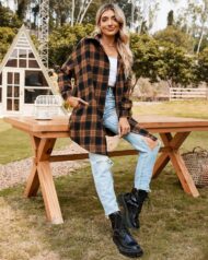 Women's Button Down Plaid Flannel Shirts (Buy 2 Free Shipping) - Image 4