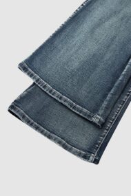 Vintage Button Mid Rise Flared Jeans - Image 13