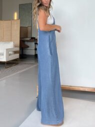 Women's Denim Wide Leg Overalls Jumpsuits (Buy 2 Free Shipping) - Image 5