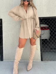 Satin Covered Nights Romper Dress Set (Buy 2 Free Shipping) - Image 15