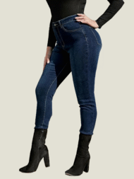 Elastic High Rise Skinny Jeans - Image 2