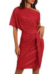Women's Off Shoulder Sequins Bodycon Dress (Buy 2 Free Shipping) - Image 13