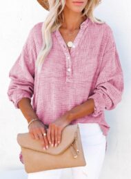 Women's Casual V-Neck Gauze Blouse (Buy 2 Free Shipping) - Image 7