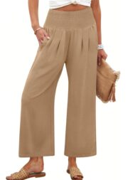 Women's Smocked Waist Wide Leg Palazzo Pants (Buy 2 Free Shipping) - Image 11