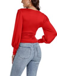 Women's Slim Fit Elegant V Neck Tops (Buy 2 Free Shipping) - Image 3