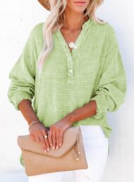 Women's Casual V-Neck Gauze Blouse (Buy 2 Free Shipping) - Image 5