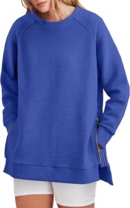 Women's Side Zipper Oversized Sweatshirt (Buy 2 Free Shipping) - Image 11