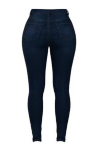 Elastic High Rise Skinny Jeans - Image 12