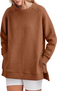 Women's Side Zipper Oversized Sweatshirt (Buy 2 Free Shipping) - Image 17