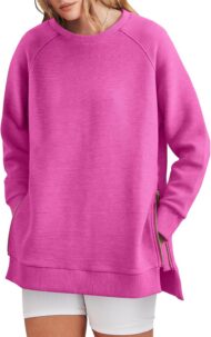 Women's Side Zipper Oversized Sweatshirt (Buy 2 Free Shipping) - Image 14
