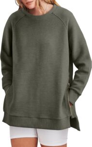 Women's Side Zipper Oversized Sweatshirt (Buy 2 Free Shipping) - Image 12