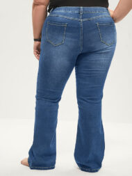 Bootcut Very Stretchy Mid Rise Medium Wash Sculpt Waist Jeans - Image 10