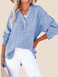 Women's Casual V-Neck Gauze Blouse (Buy 2 Free Shipping) - Image 2