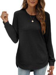 Women's High Low Curved Hem Tops (Buy 2 Free Shipping) - Image 11