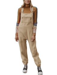 Women's Fleece Warm Overalls Loose Casual Jumpsuits (Buy 2 Free Shipping) - Image 8