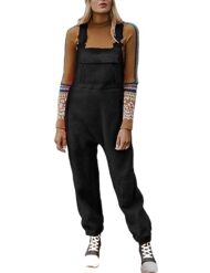 Women's Fleece Warm Overalls Loose Casual Jumpsuits (Buy 2 Free Shipping) - Image 9
