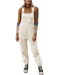 Women's Fleece Warm Overalls Loose Casual Jumpsuits (Buy 2 Free Shipping) - Image 4