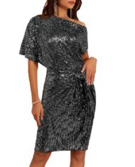 Women's Off Shoulder Sequins Bodycon Dress (Buy 2 Free Shipping) - Image 14